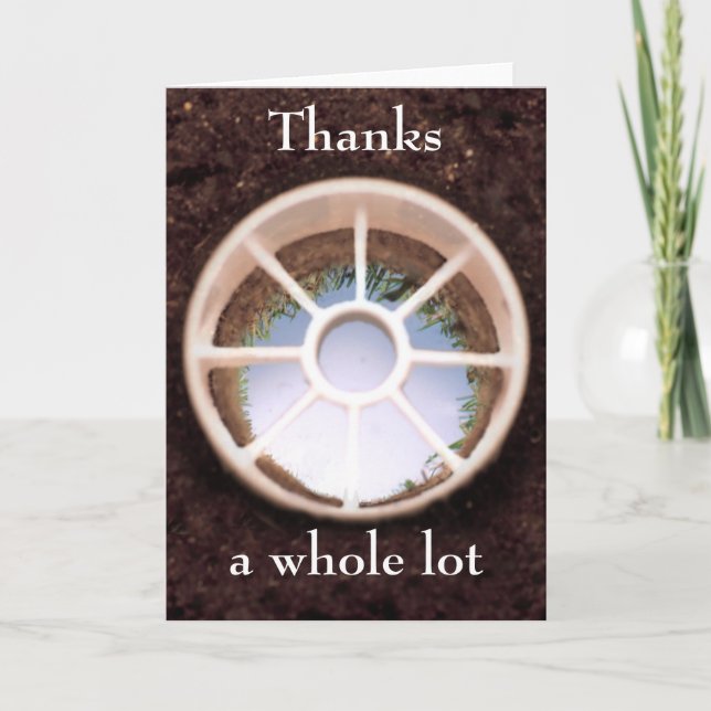 Golfhål Tack Kort (Framsida)