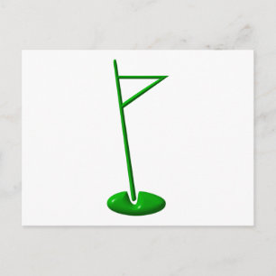 Golfhålmarkör Vykort