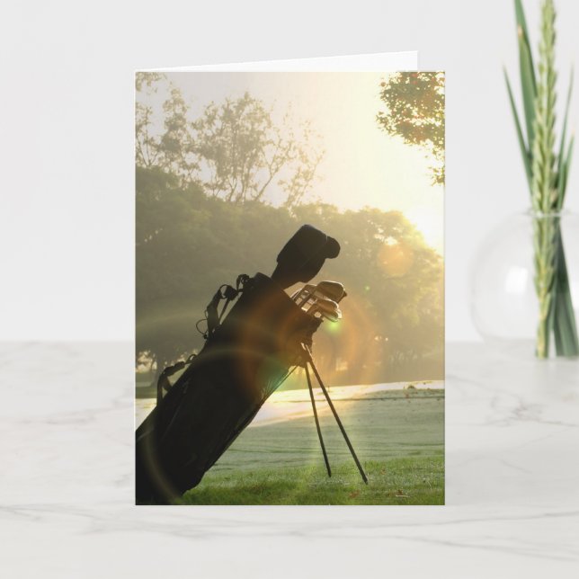 Golfhälsningkort Kort (Framsida)