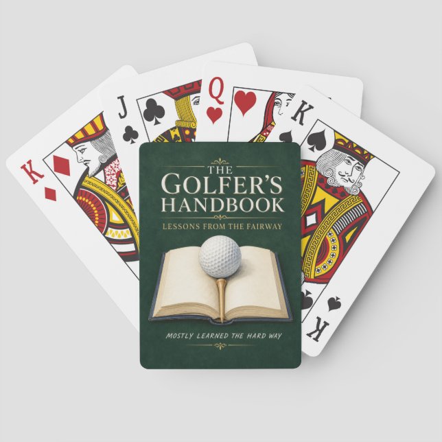 Golfhandbok Roligt golfgåva Casinokort (Baksidan)