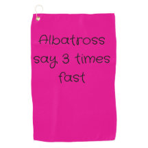 Golfhanddum i shock rosa med golfningstid