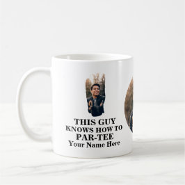 Golfhandformens fotokille vet hur man parar sig kaffemugg