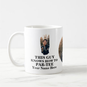 Golfhandformens fotokille vet hur man parar sig kaffemugg