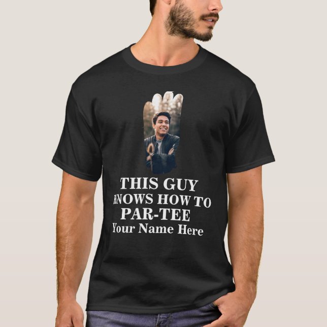 Golfhandformens fotokille vet hur man parar sig t shirt (Framsida)