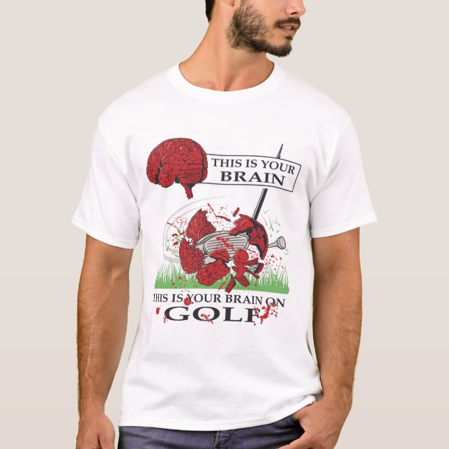 Golfhjärna T-shirt (Framsida)