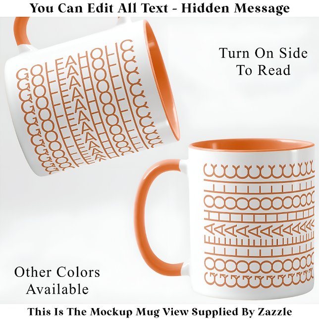 Golfholt Gömt meddelande 140GW Funny Golf Mugg (Skapare uppladdad)