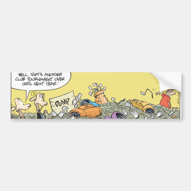 Golfhumor Bildekal (Framsidan)