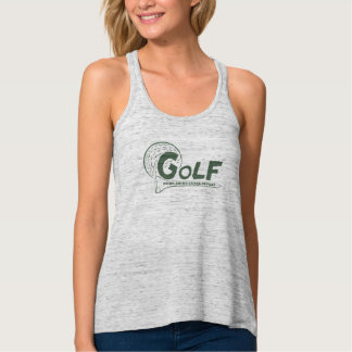 Golfhumortanktop Linne Med Racerback