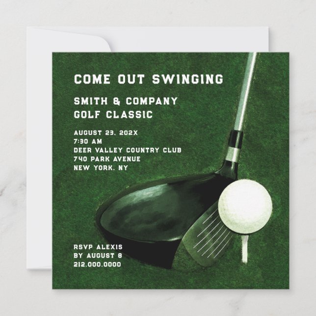 Golfinbjudan Inbjudningar (Framsida)