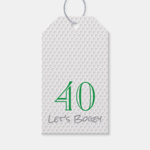 Golfing 40:e födelsedagen LÅT OSS BOGEY Golf Boll Presentetikett