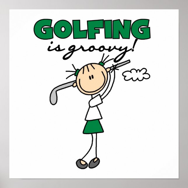 Golfing är Groovy Poster (Framsidan)