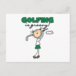 Golfing är Groovy Vykort