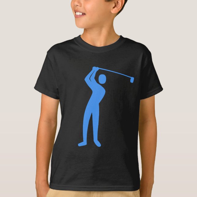 Golfing - Baby blue T Shirt (Framsida)