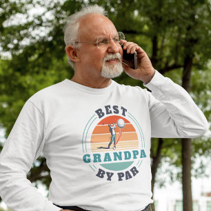 Golfing Best Grandpa by Par Outdoor Sports Anpassn T Shirt