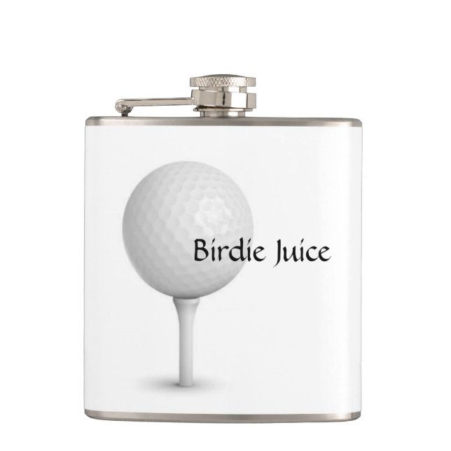 Golfing birdie juice-kolv fickplunta (Framsidan)