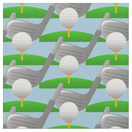 Golfing Design Fabric Tyg