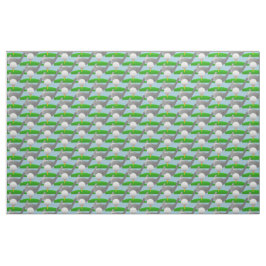 Golfing Design Fabric Tyg