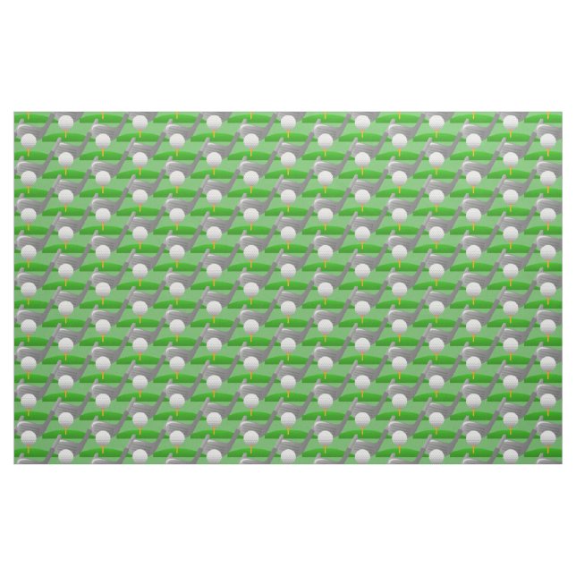 Golfing Design Fabric Tyg (Fat Quarter)