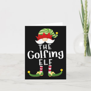 Golfing Elf-gruppens julfinny Pajama Party Kort