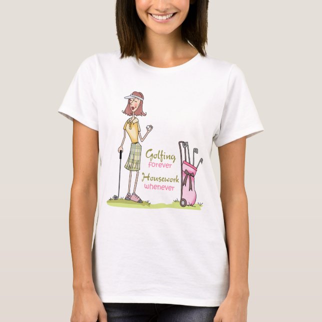 Golfing Forever T Shirt (Framsida)
