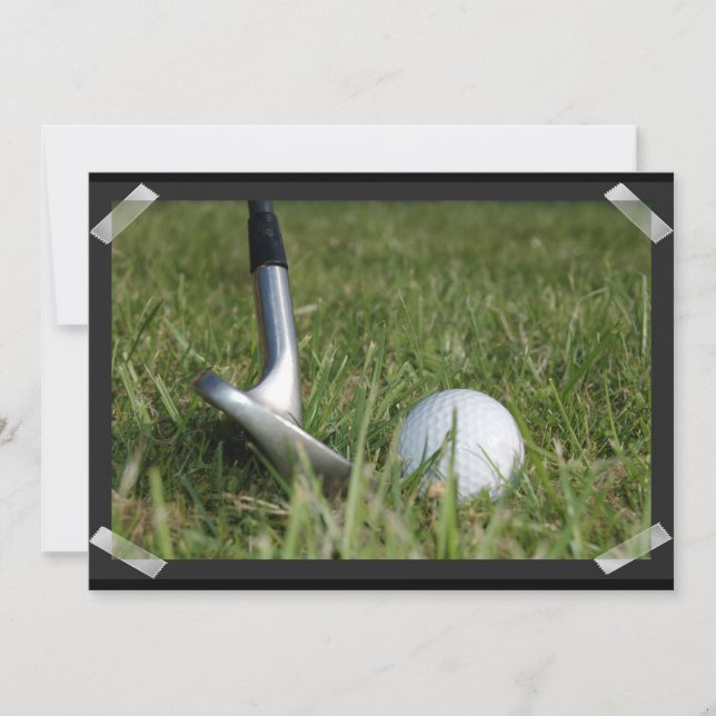 Golfing Foto-inbjudan Inbjudningar (Framsida)