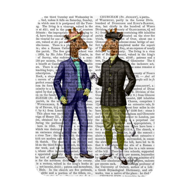 Golfing Giraffes 2 Magnet (Vertikal)