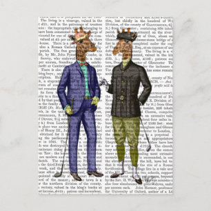 Golfing Giraffes 2 Vykort