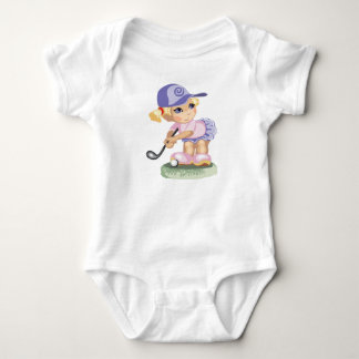Golfing Girl Infant Creeper T Shirt