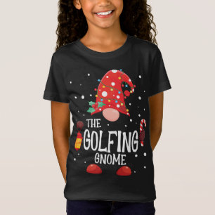 Golfing Gnome Matching Familjegul Gnome T Shirt