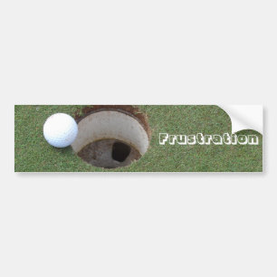 Golfing Golf placerar stötfångare. Bildekal