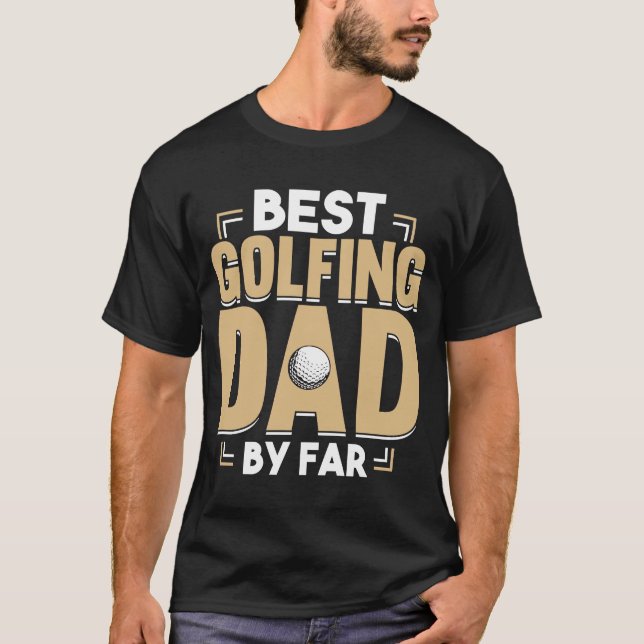Golfing Golf Player Coach Far Golfer Pappa 2 T Shirt (Framsida)