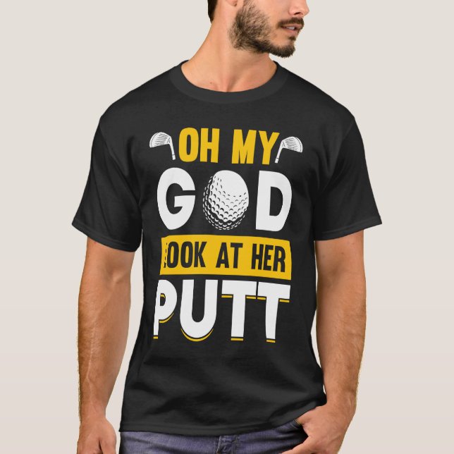 Golfing Golf Player Coach Golfer  7 T Shirt (Framsida)