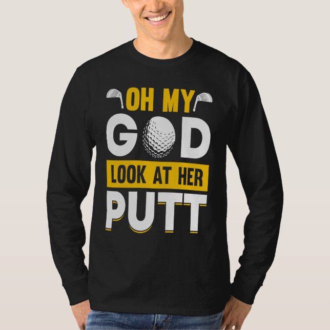 Golfing Golf Player Coach Golfer  7 T Shirt (Framsida)