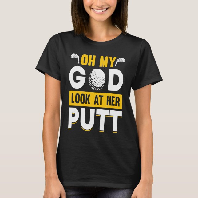 Golfing Golf Player Coach Golfer  7 T Shirt (Framsida)