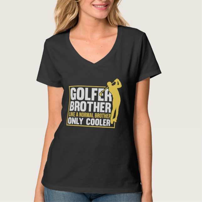 Golfing Golf Player Coach Golfer Brother 1 T Shirt (Framsida)