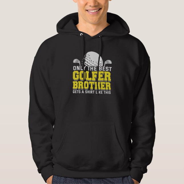 Golfing Golf Player Coach Golfer Brother Hoodie (Framsida)