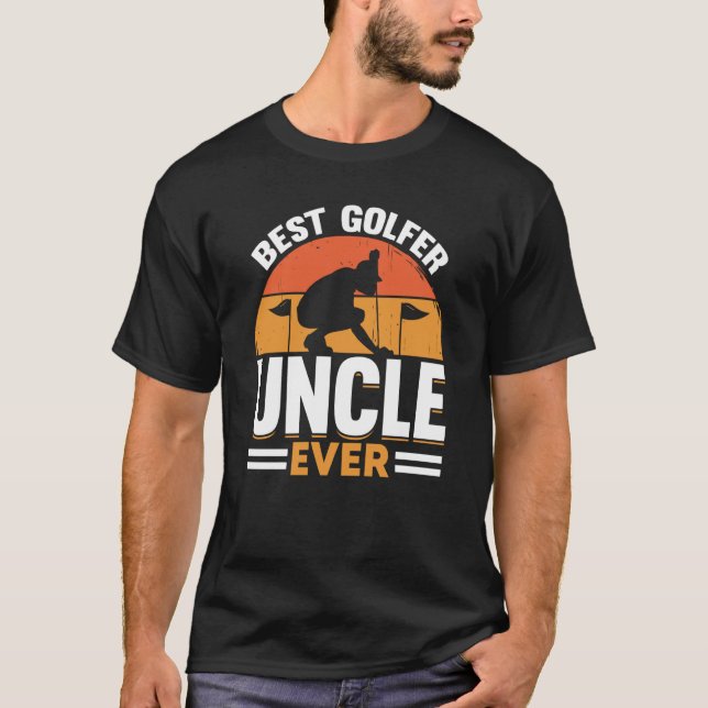 Golfing Golf Player Coach Golfer farbror 1 T Shirt (Framsida)