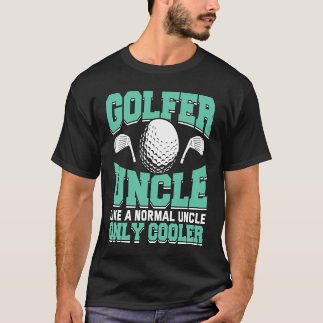 Golfing Golf Player Coach Golfer farbror 1 T Shirt (Framsida)