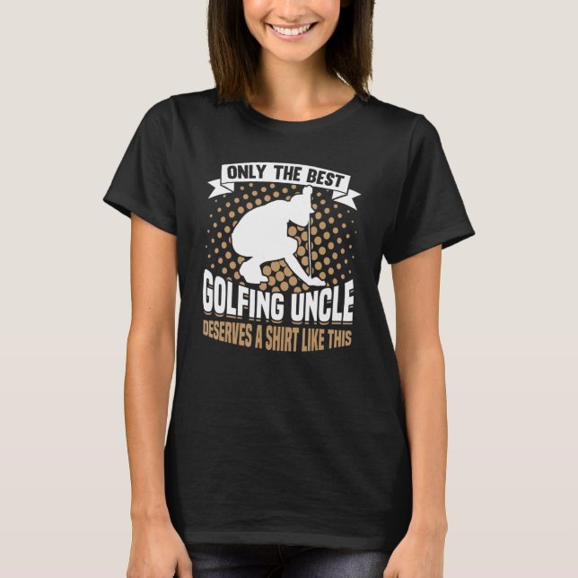 Golfing Golf Player Coach Golfer farbror 1 T Shirt (Framsida)