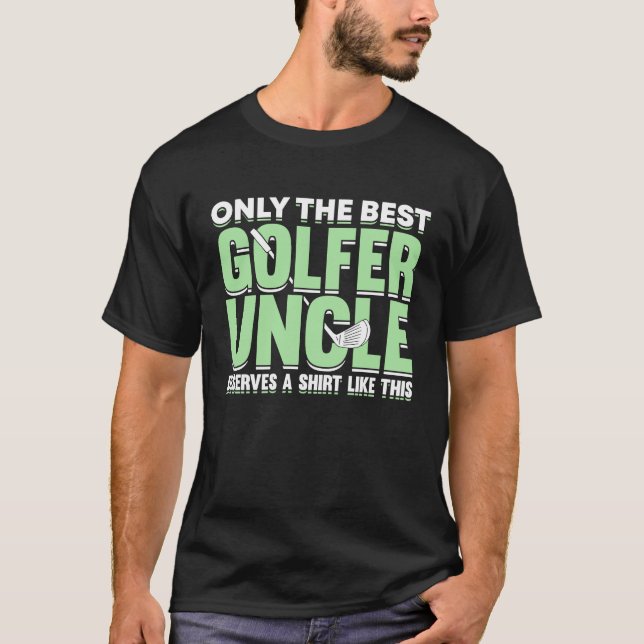 Golfing Golf Player Coach Golfer farbror 3 T Shirt (Framsida)