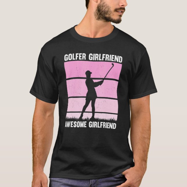 Golfing Golf Player Coach Golfer Girlkompis T Shirt (Framsida)