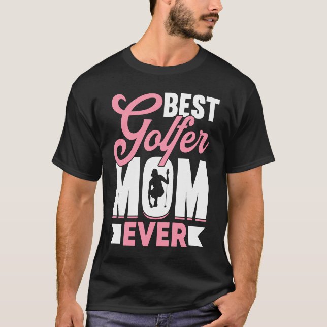 Golfing Golf Player Coach Mother Golfer Mom  2 T Shirt (Framsida)
