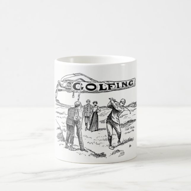Golfing Golfer Golf Vintage Golf Player Tournament Kaffemugg (Center)
