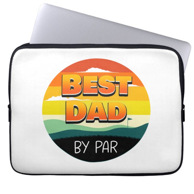 Golfing Golfer Pappa Best Pappa per par Laptop Fodral (Framsidan)