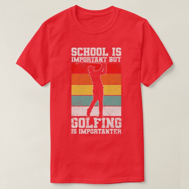 Golfing Golfer T Shirt (Design framsida)