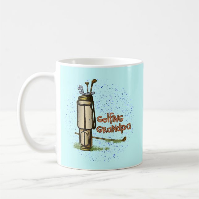 Golfing Grandpa Kaffemugg (Vänster)