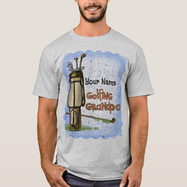 Golfing Grandpa t-shirt (Framsida)