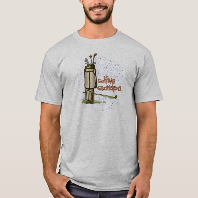 Golfing Grandpa t-shirt (Framsida)