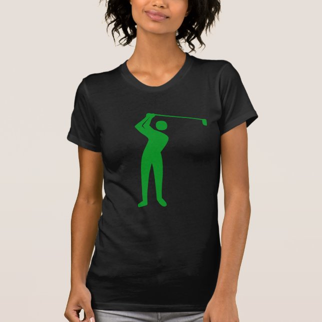 Golfing - Grass Grönt T Shirt (Framsida)