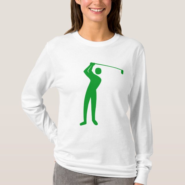 Golfing - Grass Grönt T-shirt (Framsida)